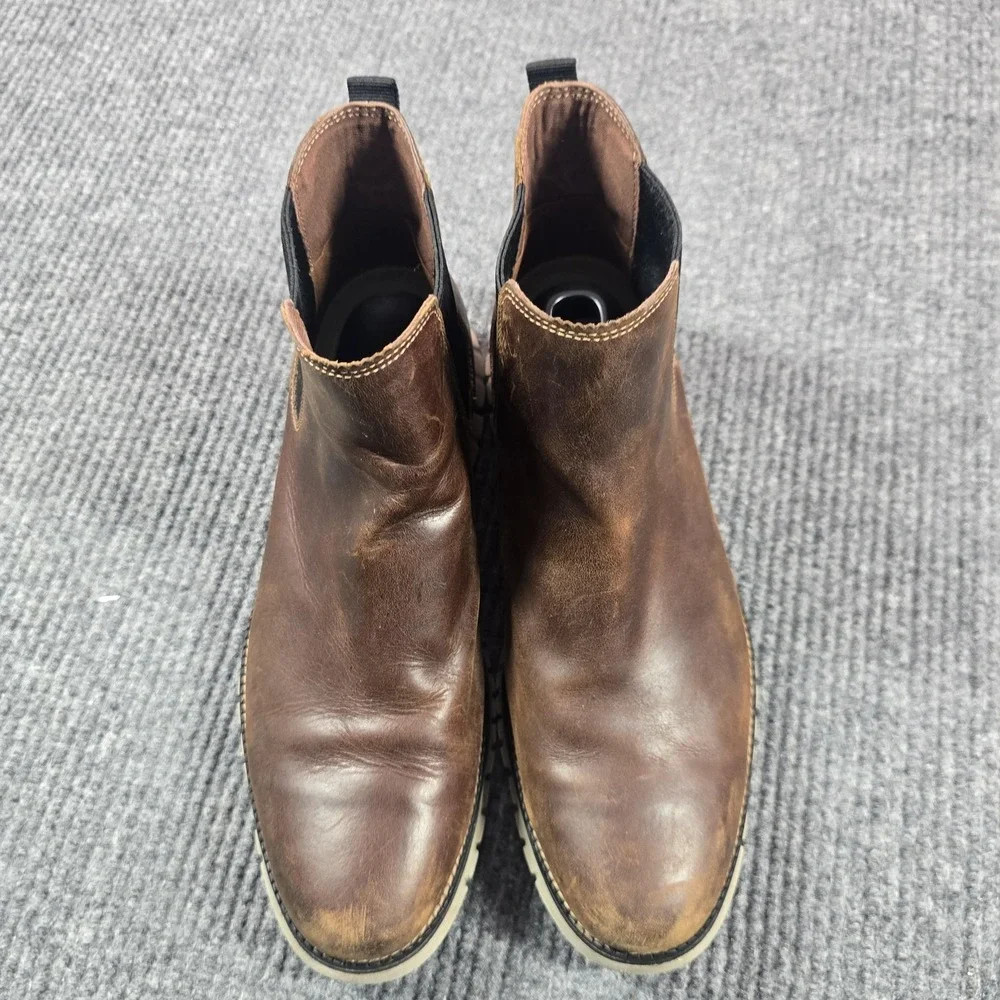 Cole Haan Zerogrand Chelsea Boots‎ Mens Size 12M Brown Leather Ankle C30164